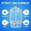 imageZevo 2 Flying Insect Traps ampamp 4 Refill Cartridges  Plug in Fly Trap ampamp Indoor Bug Catcher for Gnats House ampamp Fruit Flies  Blue ampamp UV Light Technology MessFree Alternative to Bug Zapper4 Cartridges