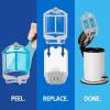 imageZevo 2 Flying Insect Traps ampamp 4 Refill Cartridges  Plug in Fly Trap ampamp Indoor Bug Catcher for Gnats House ampamp Fruit Flies  Blue ampamp UV Light Technology MessFree Alternative to Bug Zapper4 Cartridges