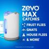 imageZevo MAX Bug Catcher ampamp Fly Trap for Indoors  Flying Insect Trap for Gnats House ampamp Fruit Flies  Use in Any Room  NoMess Disposal 2 Plug in Bases ampamp 4 Cartridges1 Device  2 Cartridges