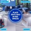 imageZevo MAX Bug Catcher ampamp Fly Trap for Indoors  Flying Insect Trap for Gnats House ampamp Fruit Flies  Use in Any Room  NoMess Disposal 2 Plug in Bases ampamp 4 Cartridges1 Device  6 Cartridges