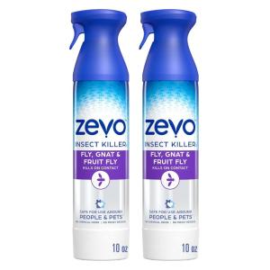 imageZevo Multi Insect  Flying Insect Bug Spray Kills Ants Roaches Spiders Mosquitoes Flies and Gnats  for Indoor and Outdoor Use 2 Bottles2 Flying Insect Killer