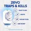 imageZevo Flying Insect Trap  Refills Bundle  Flying Insect Trap ampamp Cartridge 1 Device  1 Cartridge and Official Refill Cartridges 4 Count Plugin Bug Catchers for Gnats House ampamp Fruit Flies