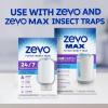 imageZevo Flying Insect Trap  Refills Bundle  Flying Insect Trap ampamp Cartridge 1 Device  1 Cartridge and Official Refill Cartridges 6 Count Plugin Bug Catchers for Gnats House ampamp Fruit Flies